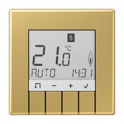Комнатный термостат с дисплеем Универсальный LS Jung Латунь Classic