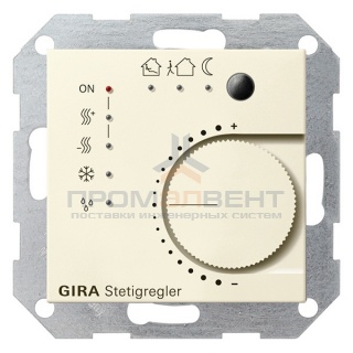 Многофункциональный термостат Gira KNX/EIB System 55 Кремовый глянцевый