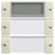 Комплект клавиш Plus, 2шт. с полем для надписей Gira KNX/EIB System 55 Кремовый глянцевый