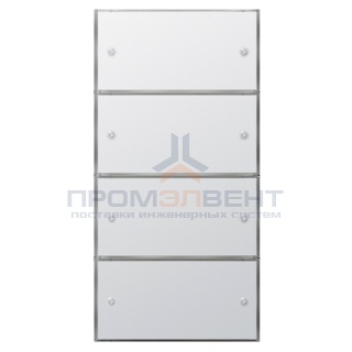 Сенсорный выключатель 3 Komfort, 4-клавишный (2+2) Gira KNX/EIB F100 Белый глянцевый