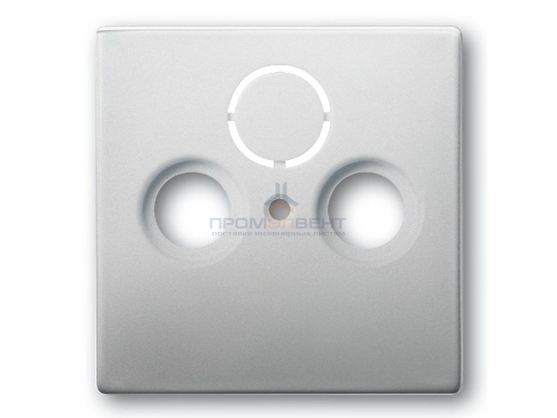 Накладка TV+FM+SAT розетки ABB Pure Сталь (1743-866)