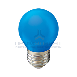 Ecola globe   LED color  5,0W G45 220V E27 Blue шар Синий матовая колба 77x45