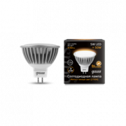 Лампа Gauss LED MR16 GU5.3 5W SMD 12V 2700K FROST 1/10/100