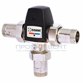 Клапан термостатический смесительный ESBE VTA562 - 1" (НР/НР, PN10, t45-65°C, с переходниками 3/4")