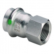 Переход на внутреннюю резьбу Viega Sanpress Inox 2312 - 22 x 3/4" (нержавеющая сталь)