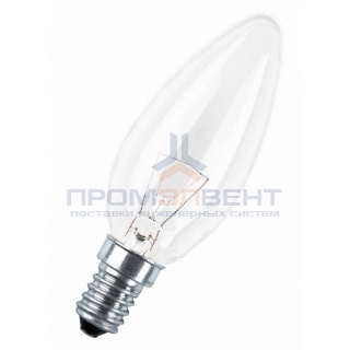Лампа накаливания свеча Osram CLASSIC B CL 40W E14 прозрачная
