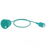 Подвес LH127 патрон со шнуром для ламп 230V E27 60x45mm со шнуром 1м бирюзовый