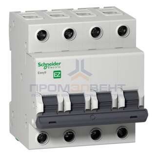 Автоматический выключатель Schneider Electric EASY 9 4П 20А B 4,5кА 400В (автомат)